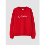 Lcw Kids Kırmızı Atatürk İmzalı Kız Çocuk Sweatshirt