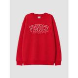 LCW Kids Kırmızı Baskılı Erkek Çocuk Kalın Sweatshirt