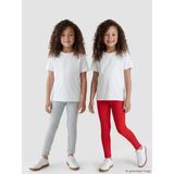 Lcw Kids Kirmizi Beli Lastikli Kız Bebek Tayt 2'Li