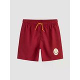 Lcw Kids Kırmızı Galatasaray Baskılı Erkek Çocuk Deniz Şortu