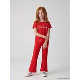 Lcw Kids Kırmızı İspanyol Paça Kız Çocuk Tayt