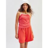 Lcw Kids Kırmızı Kare Yaka İp Askılı Kız Çocuk Crop Atlet