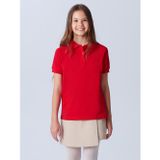 Lcw Kids Kırmızı Polo Yaka Kız Çocuk Tişört