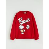 Lcw Kids Kırmızı Snoopy Baskılı Kız Çocuk Kalın Sweatshirt