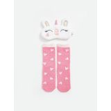 Lcw Kids Kız Çocuk Ev Çorabı ve Saç Bandı - Pink - 30 - 32