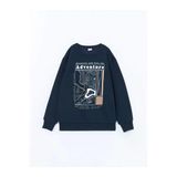 Lcw Kids Lacivert Bisiklet Yaka Erkek Çocuk Sweatshirt