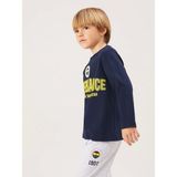 Lcw Kids Lacivert Bisiklet Yaka Fenerbahçe Baskılı Erkek Çocuk Pijama Takımı - Açık Lacivert - 5 - 6 Yaş