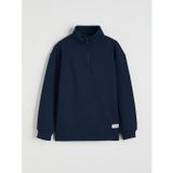 LCW Kids Lacivert Dik Yaka Erkek Çocuk Kalın Sweatshirt