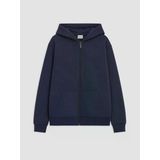 Lcw Kids Lacivert Kapüşonlu Kız Çocuk Kalın Fermuarlı Sweatshirt