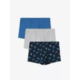 Lcw Kids Lacivert Penye Erkek Çocuk Boxer 3'Lü