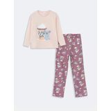 Lcw Kids Lila Bisiklet Yaka Kız Çocuk Pijama Takımı