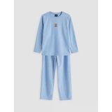 Lcw Kids Mavi Ayı Nakışlı Kız Çocuk Polar Pijama Takım