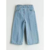 Lcw Kids Mavi Beli Ayarlanabilir Kız Çocuk Jean Pantolon