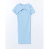 Lcw Kids Mavi Bisiklet Yaka Kız Çocuk Elbise - 9 Yaş - Blue