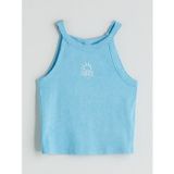 Lcw Kids Mavi Halter Yaka Kız Çocuk Atlet