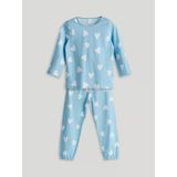Lcw Kids Mavi Kalp Baskılı Kız Çocuk Pijama Takım