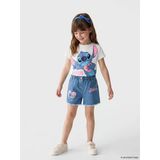 Lcw Kids Mavi Lilo & Stitch Baskılı Kız Çocuk Jean Şort