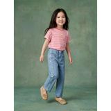 Lcw Kids Mavi Regular Fit Nakışlı Kız Çocuk Jean Pantolon