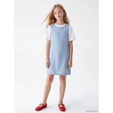 Lcw Kids Mavi Taşlı Kız Çocuk Jean Elbise