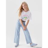 Lcw Kids Mavi Wideleg Kız Çocuk Jean Kapri