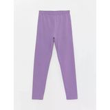 Lcw Kids Mor Beli Lastikli Basic Kız Çocuk Tayt