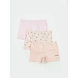 Lcw Kids Pembe Ayı Teddy Baskılı Kız Çocuk Boxer 3'Lü