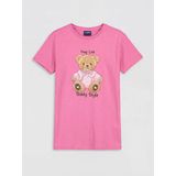 Lcw Kids Pembe Ayı Teddy Baskılı Kız Çocuk Gecelik