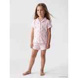 Lcw Kids Pembe Barbie Baskılı Kız Çocuk Şortlu Pijama Takımı