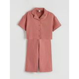Lcw Kids Pembe Basic Kız Çocuk Müslin Gömlek Ve Pantolon