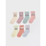 Lcw Kids Pembe Baskılı Kız Bebek Soket Çorap 7'Li