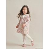 Lcw Kids Pembe Bebe Yaka Çiçekli Kız Çocuk Elbise