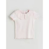 Lcw Kids Pembe Bebe Yaka Nakışlı Kız Çocuk Bluz