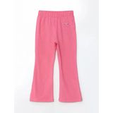 Lcw Kids Pembe Beli Lastikli İspanyol Paça Kız Çocuk Tayt