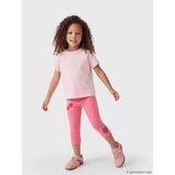 Lcw Kids Pembe Beli Lastikli Kiraz Baskılı Kız Çocuk Tayt