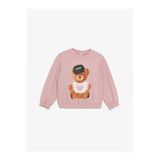 Lcw Kids Pembe Bisiklet Yaka Baskılı Uzun Kollu Kız Çocuk Sweatshirt