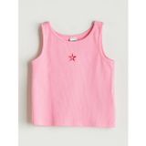 Lcw Kids Pembe Bisiklet Yaka Kız Çocuk Crop Atlet