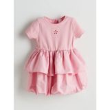 Lcw Kids Pembe Bisiklet Yaka Kız Çocuk Kaşkorse Elbise
