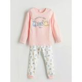 Lcw Kids Pembe Bisiklet Yaka Kız Çocuk Pijama Takımı