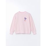 Lcw Kids Pembe Bisiklet Yaka Kuromi Baskılı Kız Çocuk Sweatshirt