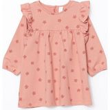 Lcw Kids Pembe Bisiklet Yaka Uzun Kollu Kız Çocuk Elbise