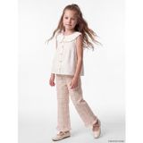 Lcw Kids Pembe Ekose Kız Çocuk Pantolon
