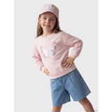 Lcw Kids Pembe Kelebek Payetli Kız Çocuk Sweatshirt