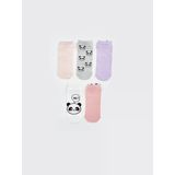 Lcw Kids Pembe Panda Desenli Kız Çocuk Patik Çorap 5'Li