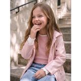 Lcw Kids Pembe Parlak Yüzeyli Kapüşonlu Kız Çocuk Yağmurluk