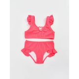 Lcw Kids Pembe U Yaka Dokulu Kız Çocuk Bikini Takım
