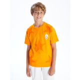 Lcw Kids Sarı Bisiklet Yaka Galatasaray Baskılı Erkek Çocuk Tişört