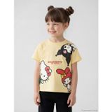 Lcw Kids Sarı Bisiklet Yaka Hello Kitty Baskılı Kız Çocuk Tişört