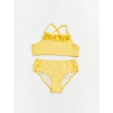 Lcw Kids Sarı Çiçek Detaylı Kız Çocuk Bikini