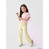 Lcw Kids Sarı Regular Fit Kız Çocuk Gabardin Pantolon