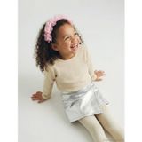 Lcw Kids Sarı Simli Fiyonk Detaylı Kız Çocuk Tişört
